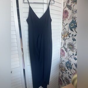 BHLDN Black V-Neck Spaghetti-Strap Maxi Dress